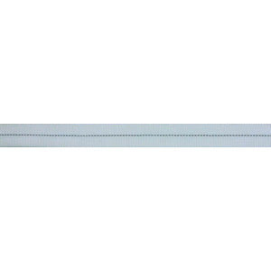 Liros Webbing Tube 25 mm hvid m. sort mærketråd-1