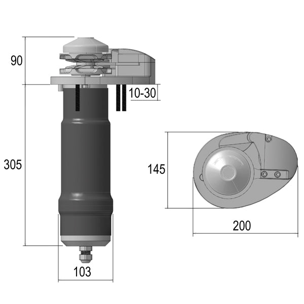 Lofrans XP800 ankerspil 500 12v DIN 766-2