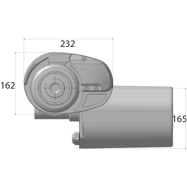 Lofrans X2 ankerspil aluminium 1500W 24V 10mm kæde DIN 766-3