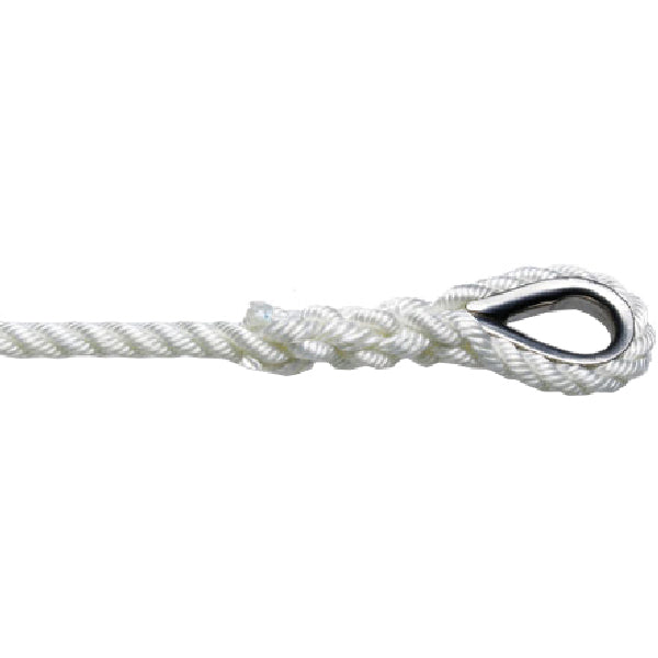 Robline ankerline 3 slået med kovs, Hvid-5