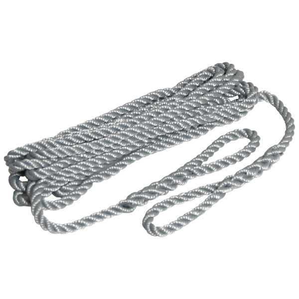 Robline fenderline grå 3-slået 2pak-3