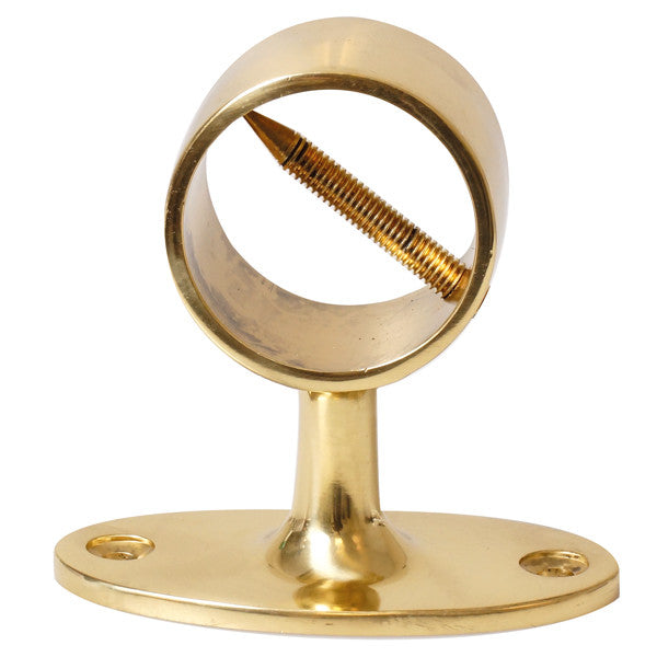 Gelænder holder messing til tov Ø36mm, højde 78mm-1