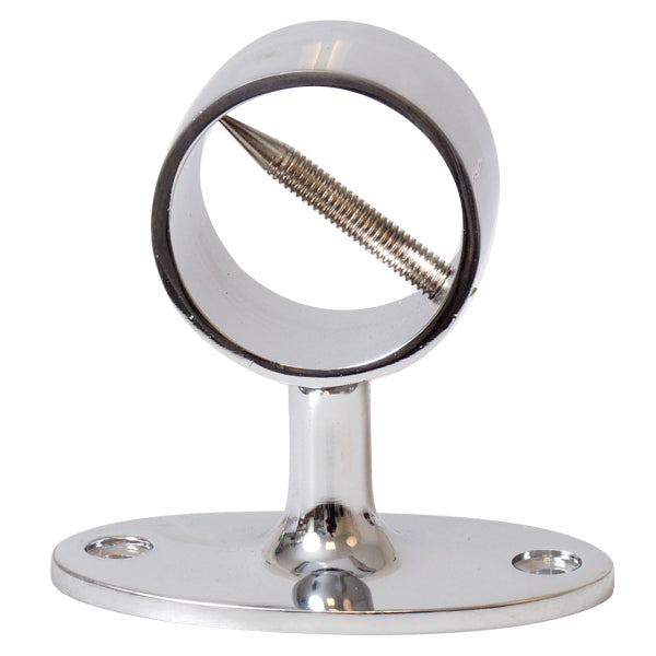 Gelænder holder krom til tov Ø36mm, højde 78mm-1