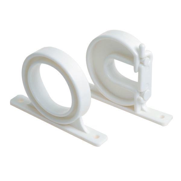 Fiskestangsholder hvid plast-1