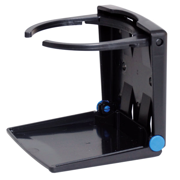 Flaskeholder plast justerbar sort-1