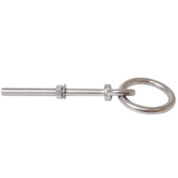 Fortøjningsbolt med ring, Ø16mm 260mm lang AISI 316-1