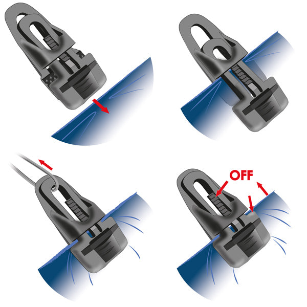 Holdon sort midi multiclip fasteners til 100kg 4stk-3