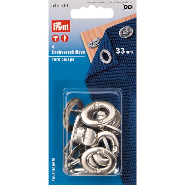Kalechevridere med øjer og skruer 33mm h-6mm 4stk-1