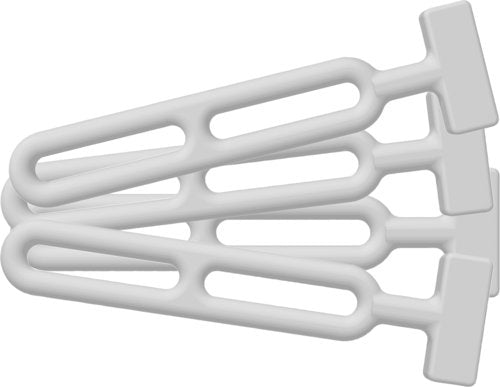Unimer kalechestrop hvid 185mm 4-pak-1