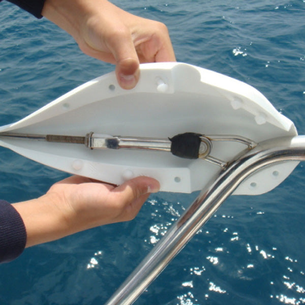 Ocean flex søgeænder vantskrue beskytter i hvid l-32cm 2 stk-2