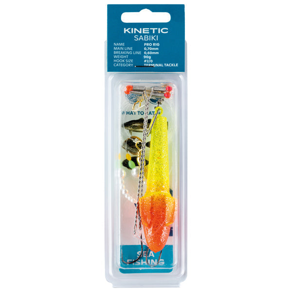Kinetic Sabiki pro fladfisk gul/rød-3