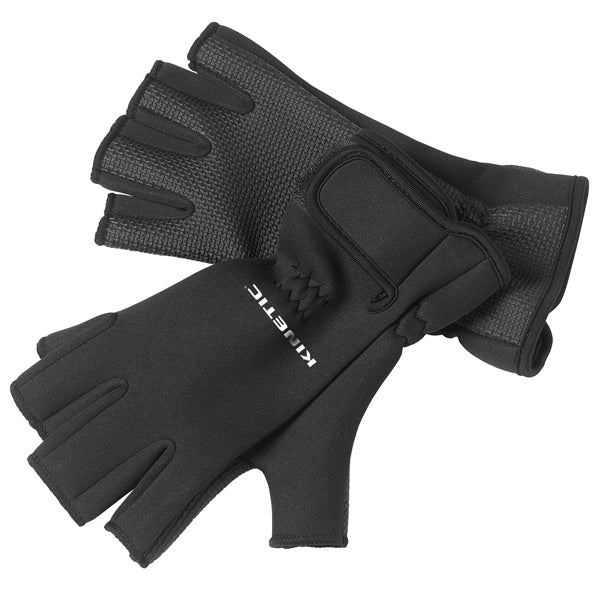 Kinetic Neoprene handske "Half Finger" sort-3