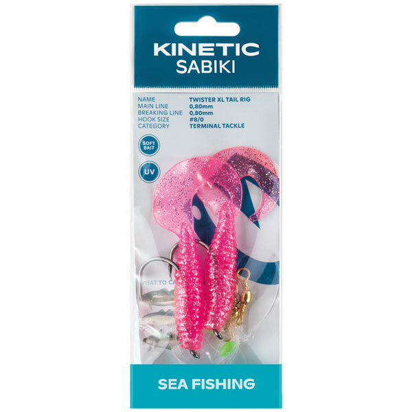 Kinetic Sabiki Twister XL pink/silver-1