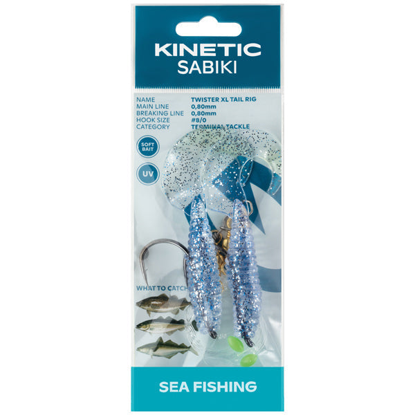 Kinetic Sabiki Twister XL blue/silver-1