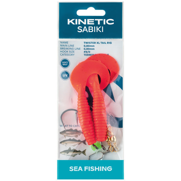 Kinetic Sabiki Twister XLred/black/gold-1