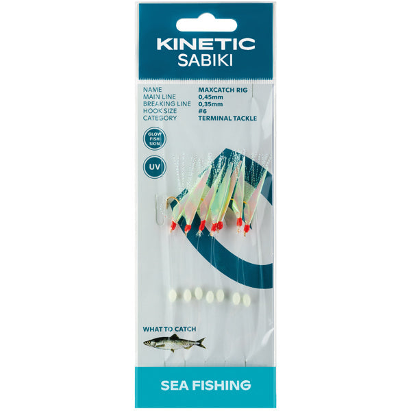 Kinetic Sabiki sildeforfang MaxCatch, Fishskin/mix-1