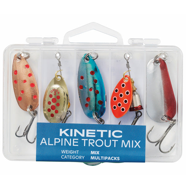 Kinetic Alpine Trout mix 5 stk.-1