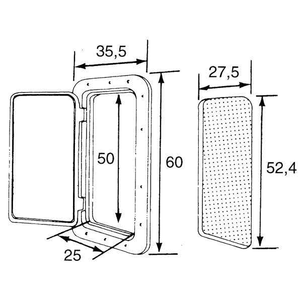Nuova Rade Classic luge hvid 355x600mm-2