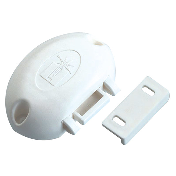 Skabslås hvid med anti vibration 70 x 45 x 20 mm-1