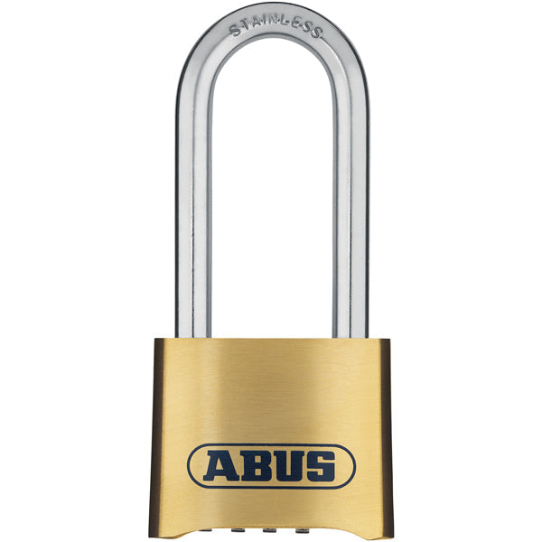 Abus kode hængelås messing med høj RF bøjle 50mm-1