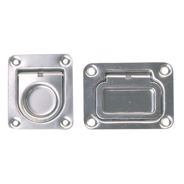 Dørkring med fjeder 66x56mm dybde 12mm RF stål-1