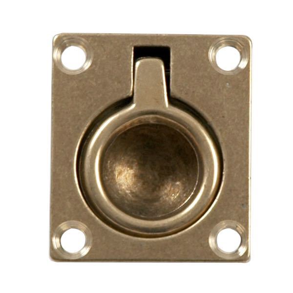 Dørkring 45mm x 39mm messing-1
