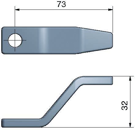 Roca rigel 2,5" lang, høj-1