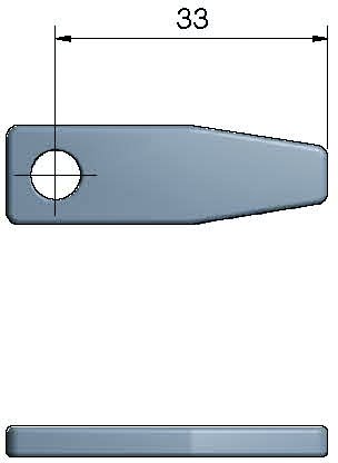Roca rigel 2,5" kort, lige-1