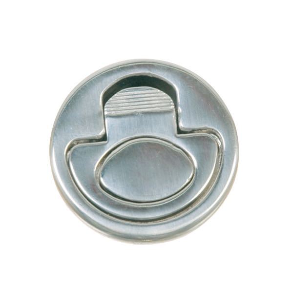 Dørkring med fjeder Ø51mm dybde 18mm RF stål-1