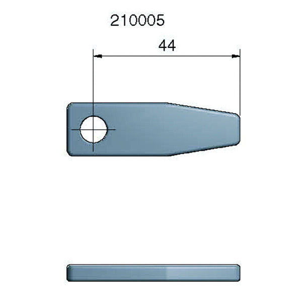 Roca rigel kort 2" AIS316-1