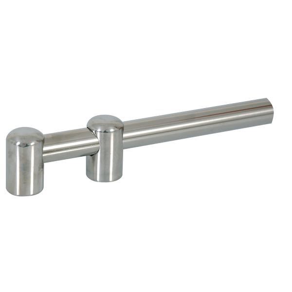 Gelænderholder RF stål Ø25mm - åben-1