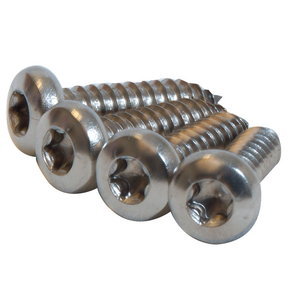 Skrue panhoved 6,3 x 25 A4 Torx kærv ISO14585 4 stk-1