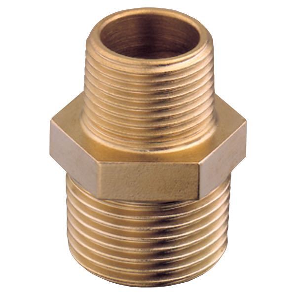 Guidi nippelmuffe udv./indv. gevind, messing-1