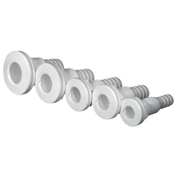 Trudesign gennemføring m/slangestuds komposit, hvid-7