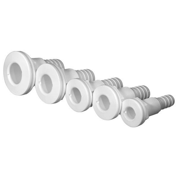 Trudesign gennemføring m/slangestuds komposit, hvid-5