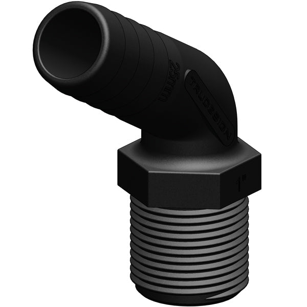 Trudesign 120º slangestuds udv. gevind komposit-5