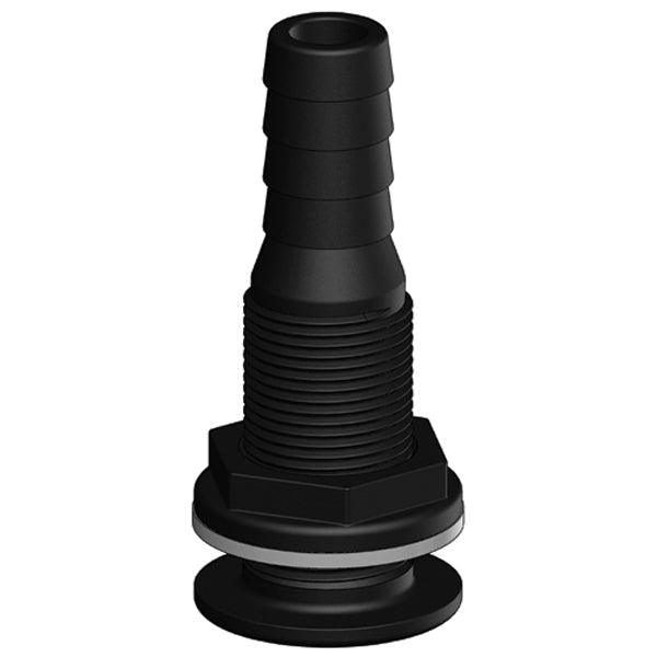 Trudesign gennemføring m/slangestuds komposit, sort-4