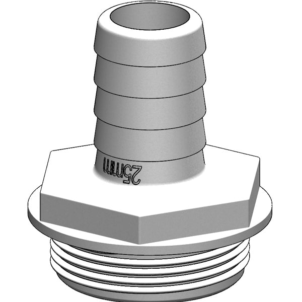 Trudesign Slangestuds 1 1/2" hvid, til y-ventil-2