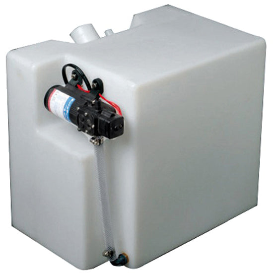 Vandtank 32l hvid med 12v trykvandspumpe 40x26x34cm-2