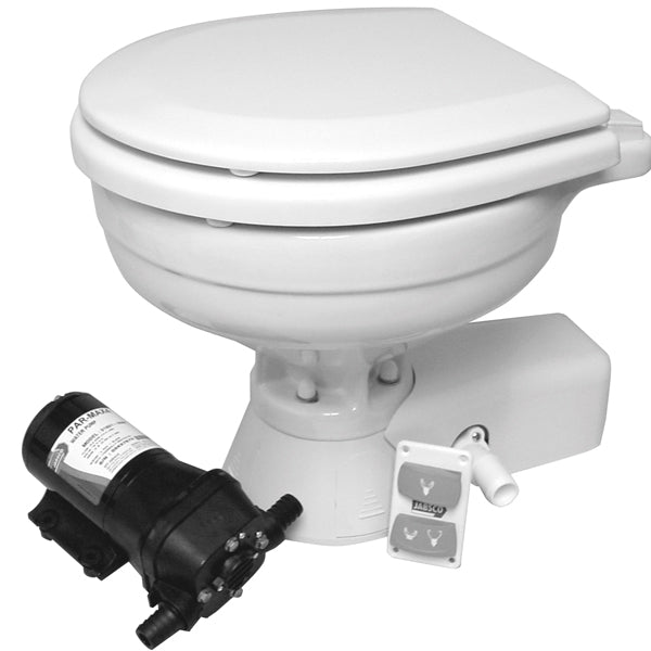 Jabsco "quiet flush" compact el-toilet 24v saltvand-1