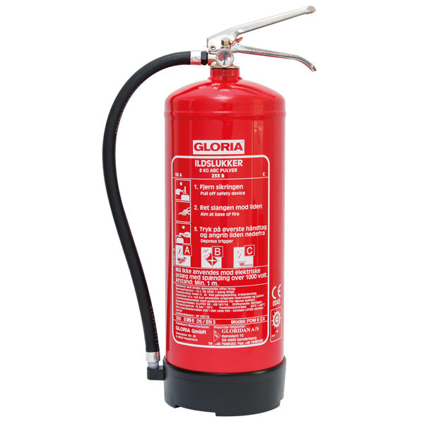 Gloria PDM 6kg GX pulverslukker 55A 233B. DS/EN 3 & Solas.-1