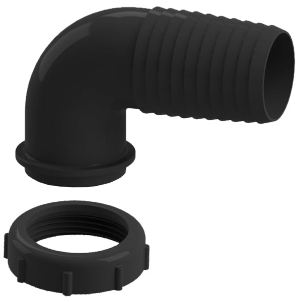 Nuova rade 90 grader12mm slangestuds med ring 1 1/2"-1