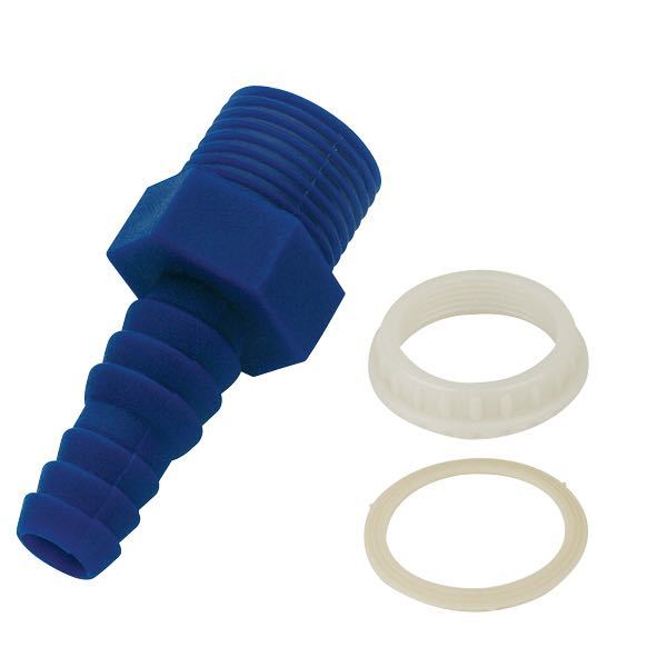 Slangestuds med omløber 3/8" x 10 & 12mm-1