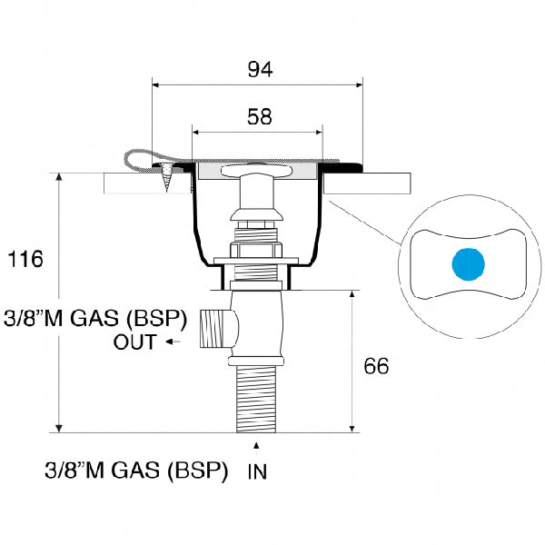 Stop hane RR3010-2