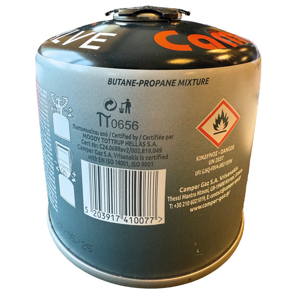 Camper Gas 300 gr. ventil 7/16 NS EN 417-2