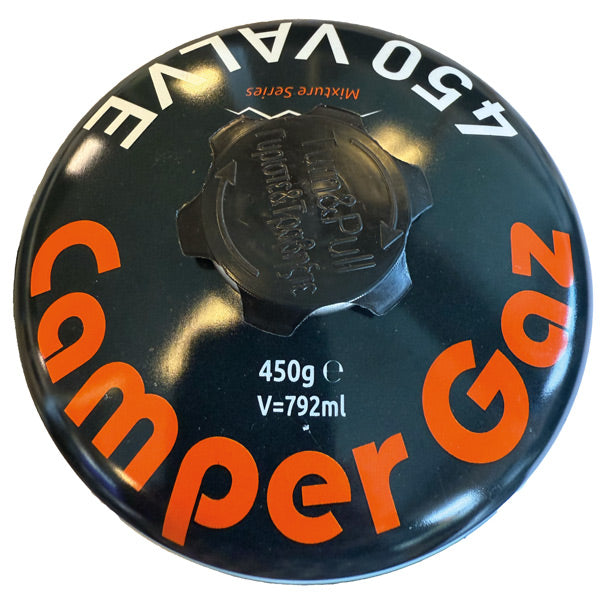 Camper Gas 450 gr. ventil 7/16 NS EN 417-3