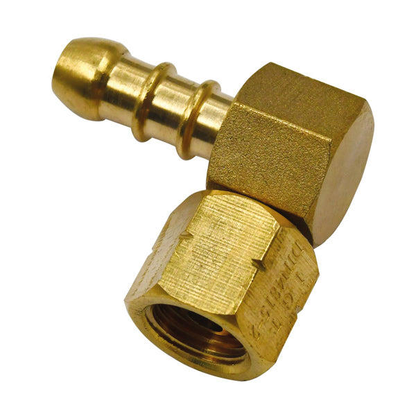 90° vinklet gasfitting indv. ¼" til 8 mm studs-1