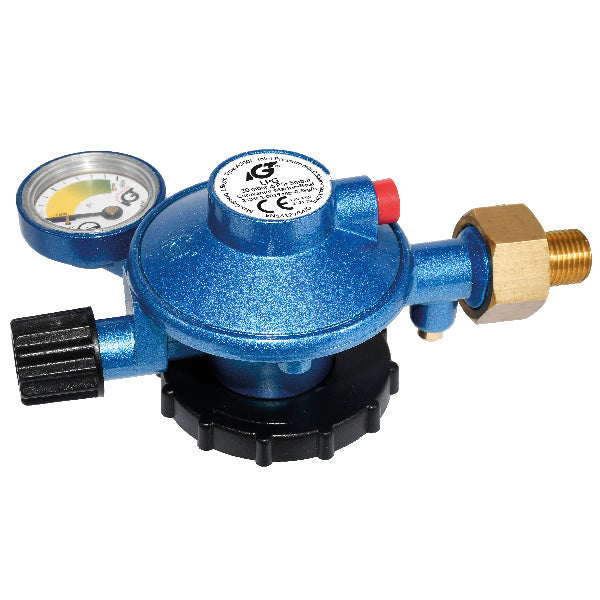 Gas regulator med manometer til blå CGI gasflasker(Propan)-1