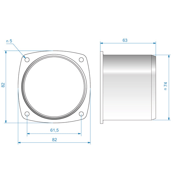 Roca slangeadapter til ventilator1100175-2