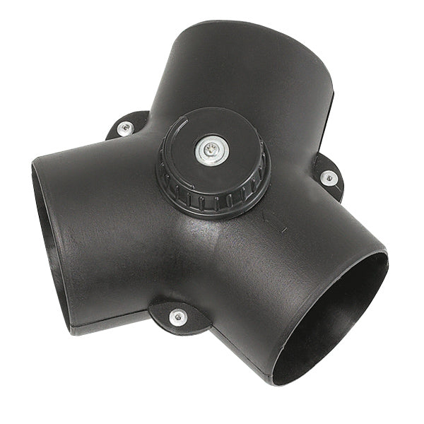 Y-ventil m/spjeld, sort-2